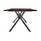 Armen Living Nevada Rustic Oak Wood Trestle Base Dining Table In Dark Brown LCNVDISMK - alternate 2